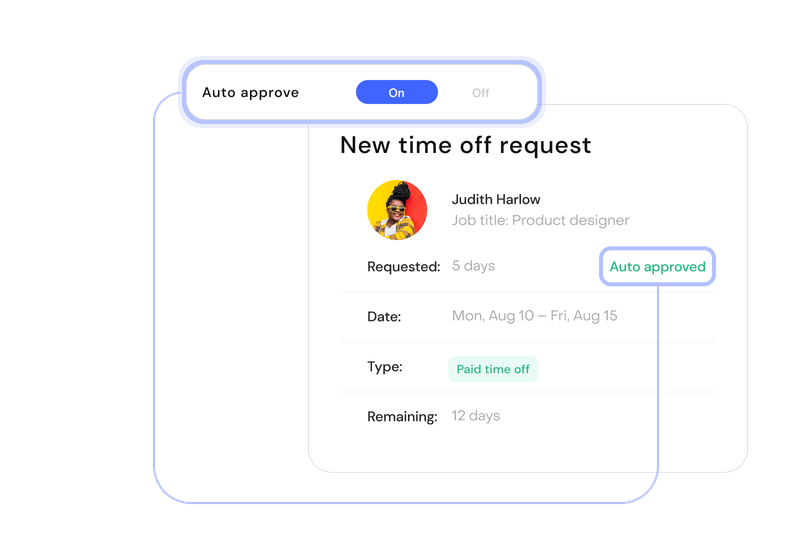 time off auto approval